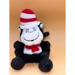 Dr. Seuss Cat in the Hat Plush Toy Red White Striped Hat Red 7 Aurora MINT